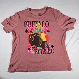 RODEO QUINCY Buffalo Billie Womens Extra Large XL Graphic Tee Shirt Q